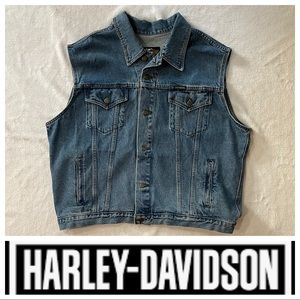 NWT Harley Davidson Denim Vest